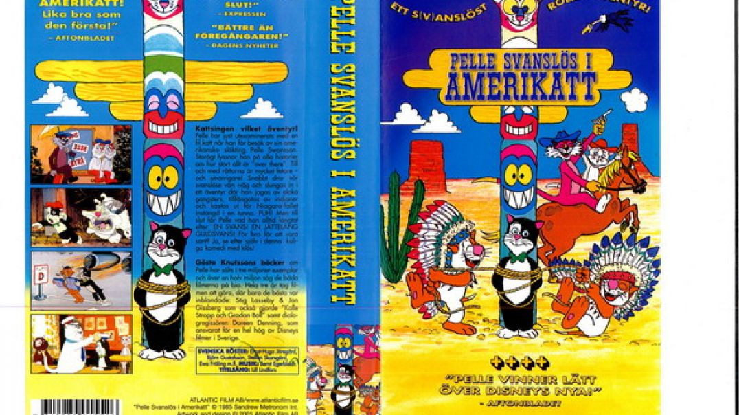 Tecknat Barn Svenska:Pelle Svanslös i Amerikatt (1985) DVDRIPPEN (Franska) Hela Filmen (HD)